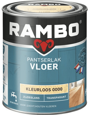 Rambo Pantserlak Vloer Transparant Mat - 2,5 liter Whitewash