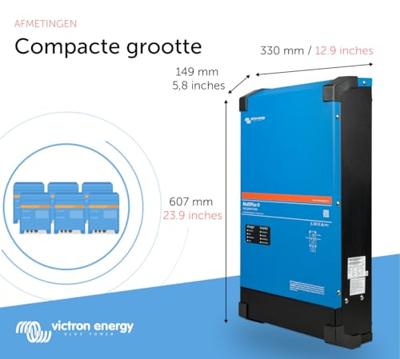 Victron Energy Omvormer 5000 W 24 V - 230 V Geïntegreerde laadregelaar Victron Energy Omvormer 5000 W 24 V - 230 V Geïntegreerde laadregelaar