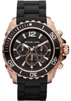 Horlogeband Michael Kors MK8269 Staal/Silicoon Zwart 22mm - thumbnail