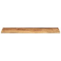 Tafelblad rechthoekig 120x30x2,5 cm massief ruw mangohout - thumbnail