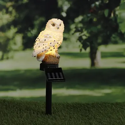 Solar LED Verlichte Uil - Zonne-energie
