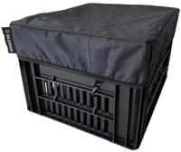 DS Covers Fietskrathoes crate m (kratten t/m 35 t/m 45 cm) - zwart - thumbnail