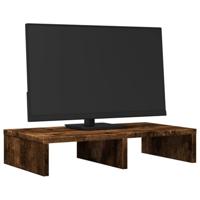 VidaXL Monitorstandaard 50x27x10 cm bewerkt hout gerookt eikenkleurig - thumbnail