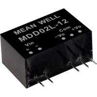 MEAN WELL MDD02M-09 DC/DC-convertermodule 111 mA 2 W Aantal uitgangen: 2 x Inhoud 1 stuk(s) - thumbnail