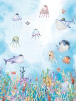 Dutch Cute Walls- Sealife 212x280cm - CW6058-1 - thumbnail