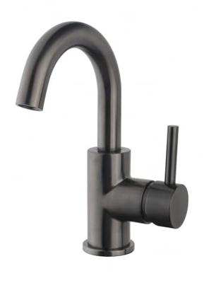 Caral opbouw wastafelkraan met draaibare uitloop gunmetal Caral opbouw wastafelkraan met draaibare uitloop gunmetal