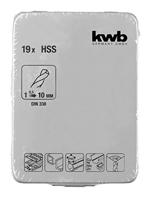 kwb 421944 HSS Metaal-spiraalboorset 19-delig DIN 338 Cilinderschacht 19 stuk(s) - thumbnail