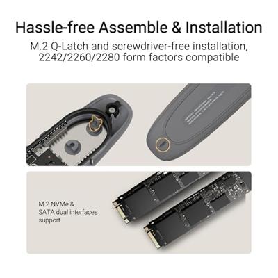 ASUS COBBLE Gray SDD-behuizing Grijs M.2 ASUS COBBLE Gray SDD-behuizing Grijs M.2