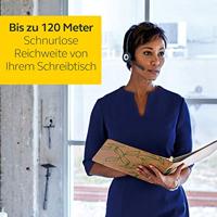 Jabra PRO920 On Ear headset Telefoon DECT, Kabel Mono Zwart, Zilver Noise Cancelling Microfoon uitschakelbaar (mute) - thumbnail