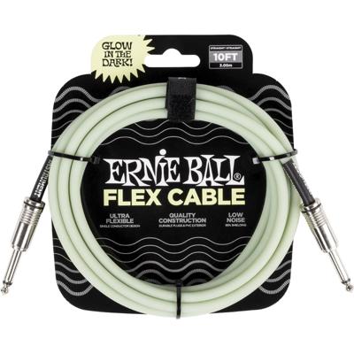Ernie Ball 6436 Flex Cable 3 meter instrumentkabel Glow In The Dark