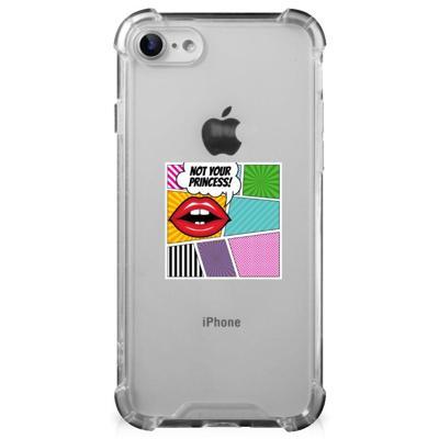 iPhone SE 2022/2020 | iPhone 8/7 Anti Shock Bumper Case Popart Princess iPhone SE 2022/2020 | iPhone 8/7 Anti Shock Bumper Case Popart Princess