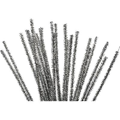 Creativ Company Chenille zilver 30cm, 24st.