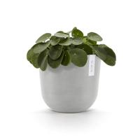 Ecopots Oslo kunststof bloempot Wit/Grijs - Ø 23,4 cm - thumbnail
