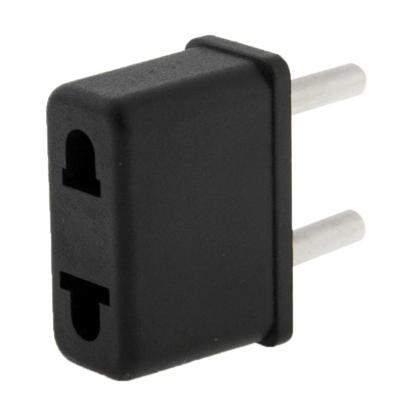 Hoge kwaliteit U.S. Plug naar EU Plug AC Wall universele Travel Power Socket Plug Adaptor(Black)