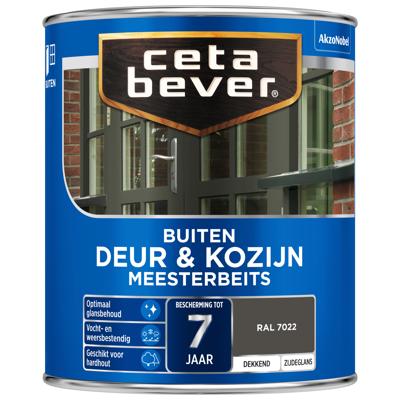 Cetabever Meesterbeits Deur en Kozijn Dekkend Zijdeglans - RAL 7022