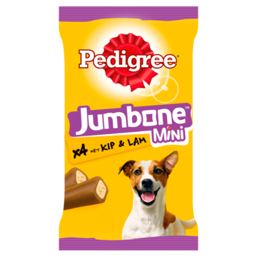 Hondenvoer Jumbone Mini Kip & Lam 4pc 160 g 1x8 Pedigree - Pedigree