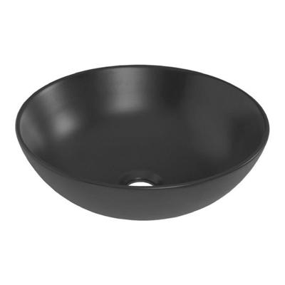 BRAUER Bowl waskom - 40x40cm - rond - keramiek - mat zwart WK-BO40ROMZ BRAUER Bowl waskom - 40x40cm - rond - keramiek - mat zwart WK-BO40ROMZ