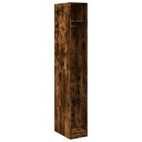 Kledingkast 30x50x200 cm bewerkt hout gerookt eikenkleurig - thumbnail