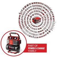 Einhell TE-AC 18/75 Li OF-Solo Accucompressor 8 bar Zonder accu, Analoge Manometer, 1 cilinder - thumbnail