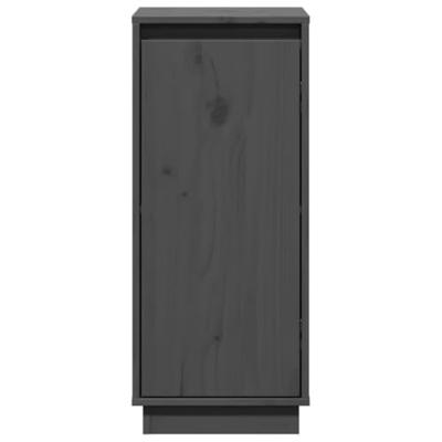 Dressoirs 2 st 31,5x34x75 cm massief grenenhout grijs