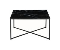 Artistiq Salontafel 'Chloè', 80cm, Marmerlook, kleur Zwart - thumbnail