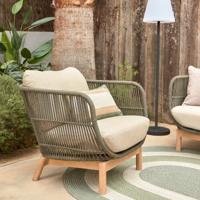 Kave Home Fauteuil 'Catalina' kleur Donkergroen - thumbnail