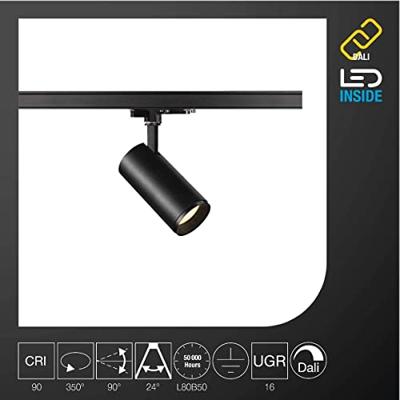 SLV NUMINOS M 1004466 LED-railspot 3-fasig LED vast ingebouwd 17.5 W Zwart SLV NUMINOS M 1004466 LED-railspot 3-fasig LED vast ingebouwd 17.5 W Zwart