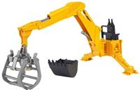 Bruder hydraulische kraan met grijper - thumbnail