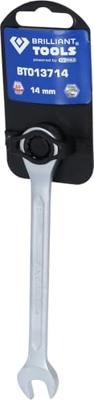 Brilliant Tools BT013714 BT013714 Ringsleutel met ratel Sleutelbreedte (metrisch) 14 mm Brilliant Tools BT013714 BT013714 Ringsleutel met ratel Sleutelbreedte (metrisch) 14 mm