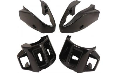 Edge Coverset voor stuurschakelaar links + rechts - vespa primavera /sprint - glanzend zwart