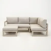 Grosso hoekbank 3 delig R antraciet - thumbnail