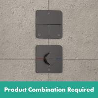 Hansgrohe ShowerSelect Comfort Q thermsotaat inbouw voor 1 functie en extra uitgang, Brushed Black Chrome - thumbnail