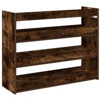 Schoenenrek 80x25x61,5 cm bewerkt hout gerookt eikenkleurig - thumbnail