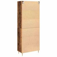 Hoge kast 2 pcs Oudhout 69,5 x 34 x 180 cm Bewerkt hout - thumbnail