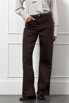Lexie col denim trousers - espresso - 13299 Lexie col denim trousers - espresso - 13299
