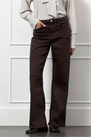 Lexie col denim trousers - espresso - 13299 - thumbnail