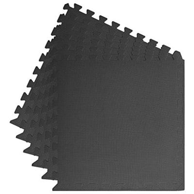 VidaXL Vloermatten 6 st 2,16 ㎡ eva-schuim zwart VidaXL Vloermatten 6 st 2,16 ㎡ eva-schuim zwart