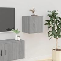 Tv-wandmeubel 40x34,5x40 cm grijs sonoma eikenkleurig - thumbnail
