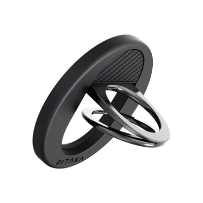 Pitaka MagEZ Grip 3 magnetische iPhone houder - Black/Grey
