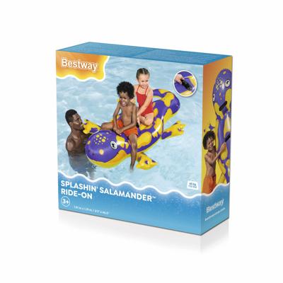Bestway Opblaasbare Salamander Figuur met Handvatten 191x119 cm +3 Jaar Strand en Zwembad 41502
