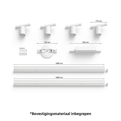 Philips Hue Perifo - White and color set van 4 spots wit - 929003117401