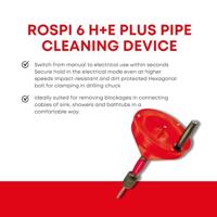 Rothenberger Handbuisreinigingsmachine | spiraallengte 4,5 m | spiraal-d. 6 mm | 1 stuk - 72090 72090 - thumbnail