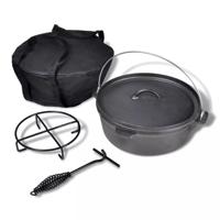 VidaXL Braadpan 5,6 l inclusief accessoires - thumbnail