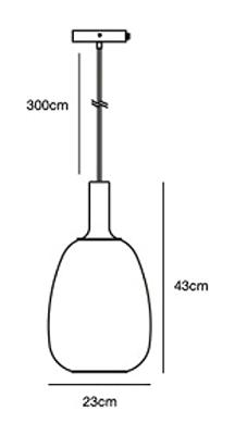 Nordlux Glazen hanglampAlton Ø 23cm smoke glas - 47303047