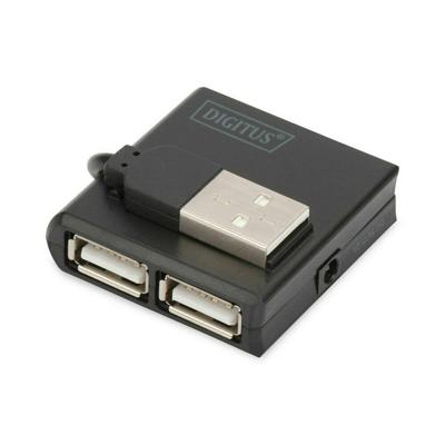 Digitus DA-70217 DA-70217 USB-hub 4 poorten USB-A USB 2.0 480 MBit/s Zwart Digitus DA-70217 DA-70217 USB-hub 4 poorten USB-A USB 2.0 480 MBit/s Zwart