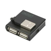 Digitus DA-70217 DA-70217 USB-hub 4 poorten USB-A USB 2.0 480 MBit/s Zwart - thumbnail