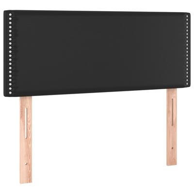 Boxspring met matras kunstleer zwart 180x200 cm - thumbnail
