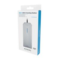 AISENS - ASUC-12P005-GR - USB-C Dock 12-in-1, USB-C A 2xHDMI, 1xRJ45, 3xUSB-A, 2xUSB-C, 1xUSB-C PD, 1xAudio, 1xSD, 1xMicro SD, Grijs, 30cm - thumbnail