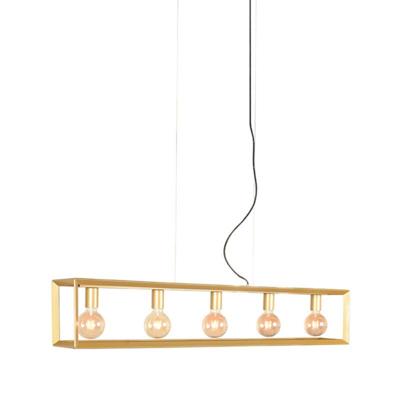 LABEL51 Hanglamp 'Tetto' 5-lamps, kleur Antiek Goud LABEL51 Hanglamp 'Tetto' 5-lamps, kleur Antiek Goud