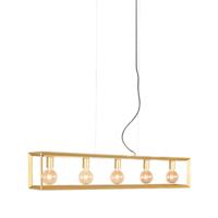 LABEL51 Hanglamp 'Tetto' 5-lamps, kleur Antiek Goud - thumbnail